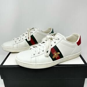 Gucci Ace Web Stripe Bee Sneakers Size 37.5